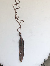 Load image into Gallery viewer, Electroformed Feather Necklace #2 - Ready to Ship (5/17 Update)
