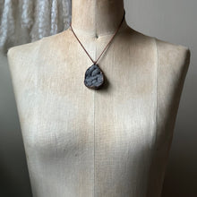 Load image into Gallery viewer, Gray Druzy Necklace  - Ready to Ship
