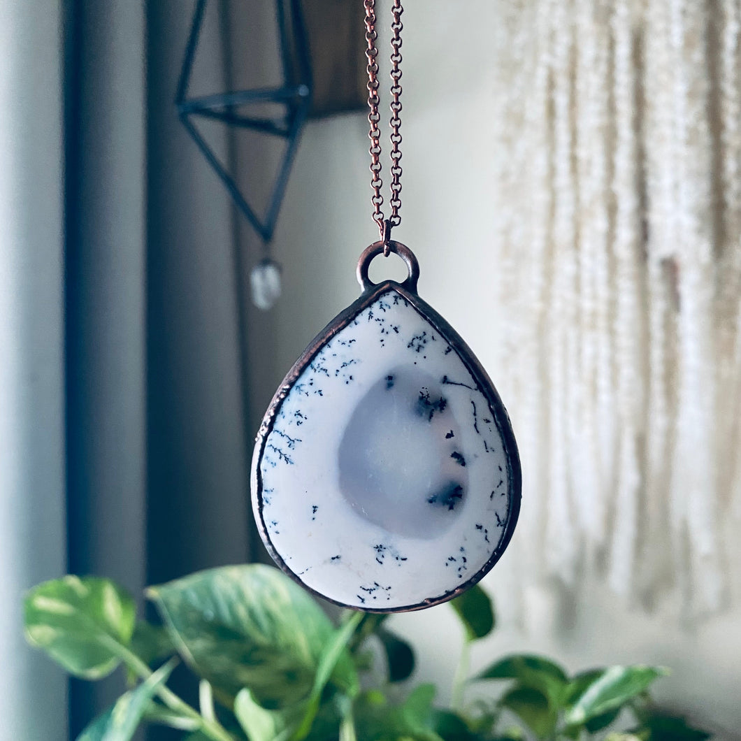 Dendritic Opal Necklace - Ready to Ship