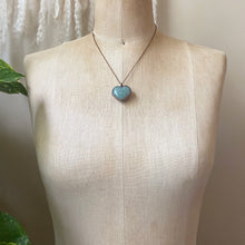 Load image into Gallery viewer, Amazonite Heart Necklace #4 - Ready to Ship
