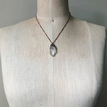 Load image into Gallery viewer, Raw Clear Quartz Double Point Necklace - Ready to Ship
