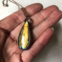Load image into Gallery viewer, Labradorite Teardrop Necklace #3- Ready to Ship
