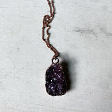 Load image into Gallery viewer, Amethyst Druzy &quot;Shine&quot; Necklace #9 - Ready to Ship
