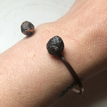Load image into Gallery viewer, Raw Garnet Cuff Bracelet (Super Blood Wolf Moon Collection)
