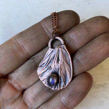 Load image into Gallery viewer, Electroformed Butterfly Wing &amp; Labradorite Necklace #3 - Ready to Ship
