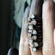Load image into Gallery viewer, Raw Rutile Quartz Stacking Ring  - Ready to Ship
