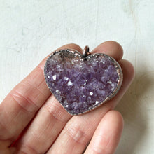 Load image into Gallery viewer, Druzy Heart “Shine On” Necklace #1 - Ready to Ship
