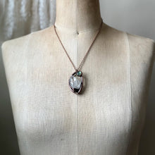 Load image into Gallery viewer, Twin Clear Quartz Point with Labradorite Necklace - Ready to Ship
