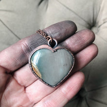 Load image into Gallery viewer, Polychrome Jasper Heart Necklace #7
