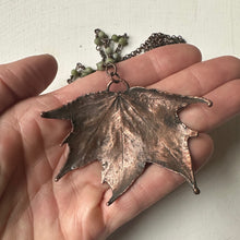 Load image into Gallery viewer, Electroformed Maple Leaf Necklace (Large) - Ready to Ship
