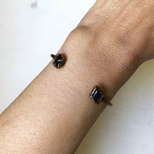 Load image into Gallery viewer, Raw Black Tourmaline Chakra Cuff Bracelet - Made to Order
