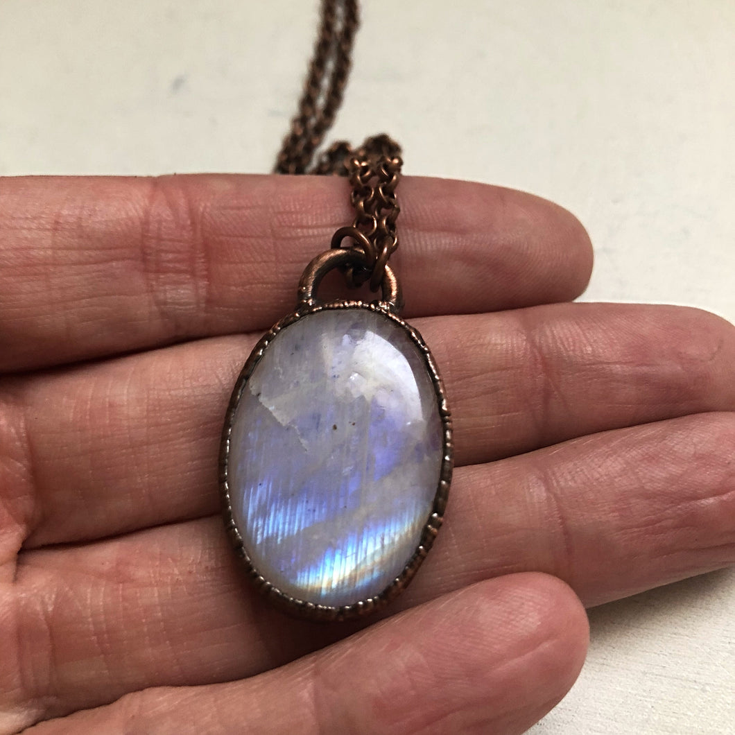 Rainbow Moonstone Necklace #2 - Ready to Ship (5/17 Update)