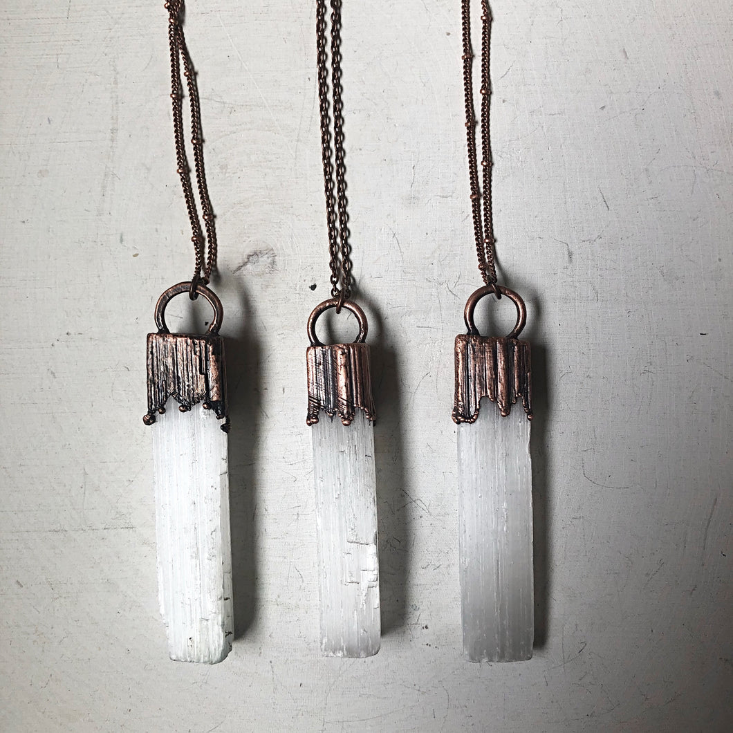 Selenite Necklace (Large) - Ready to Ship