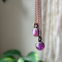 Load image into Gallery viewer, Pink Sapphire “Moon” Necklace - Ready to Ship
