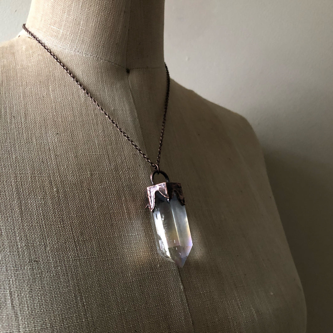 Polished Angel Aura Point Necklace #4 - Ready to Ship