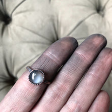 Load image into Gallery viewer, Grey Moonstone Ring - Round #1 (Size 6) - Ready to Ship
