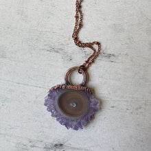 Load image into Gallery viewer, Amethyst Stalactite Slice Necklace #1 - Ready to Ship
