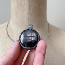 Load image into Gallery viewer, Hypersthene Black Moon Lilith Necklace - Ready to Ship
