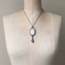 Load image into Gallery viewer, Selenite &amp; Pink Amethyst Necklace - Ready to Ship
