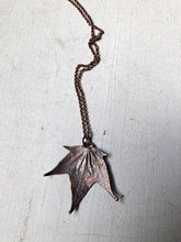 Load image into Gallery viewer, Electroformed Maple Leaf Necklace (Small) - Ready to Ship
