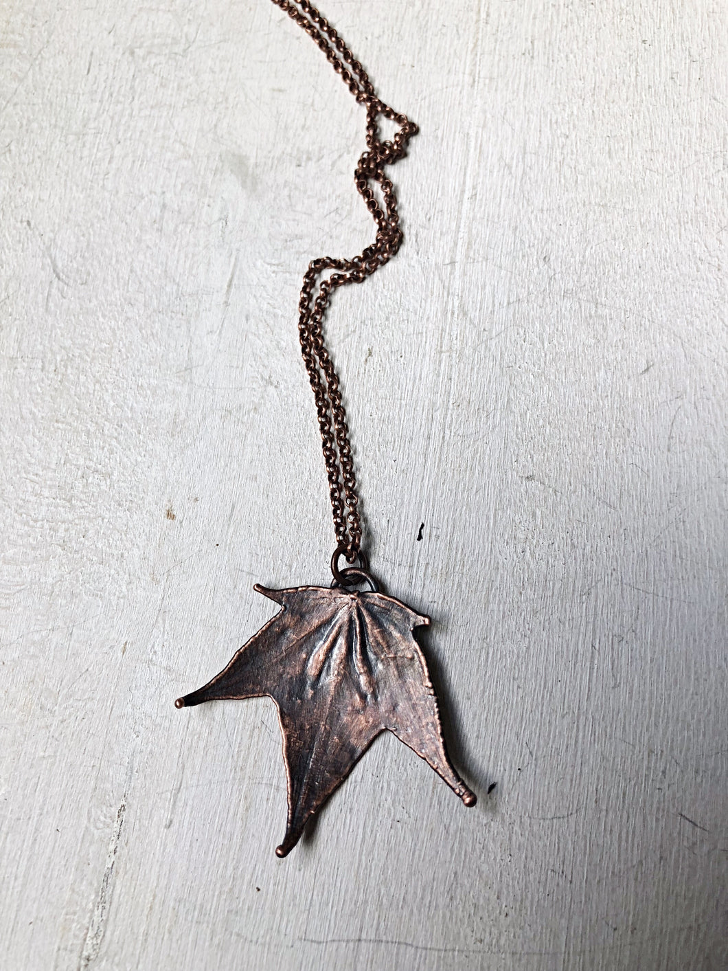 Electroformed Maple Leaf Necklace (Small) - Ready to Ship