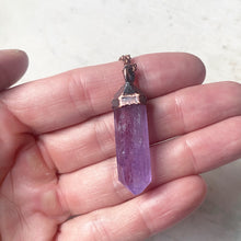 Load image into Gallery viewer, Amethyst Polished Point Necklace #1

