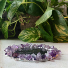 Load image into Gallery viewer, Raw Amethyst New Moon Scrying Mirror - Ready to Ship
