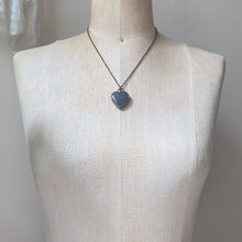 Load image into Gallery viewer, Black Sunstone Heart Necklace #2 - Ready to Ship
