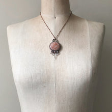 Load image into Gallery viewer, Round Sunstone &amp; Clear Quartz Necklace - Ready to Ship
