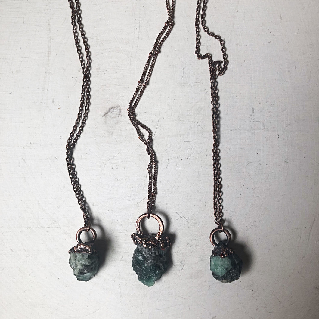 Raw Emerald Necklace - Made to Order