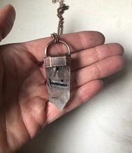 Load image into Gallery viewer, Tourmilinated Quartz Point Necklace #2 (Ready to Ship) - Darkness Calling Collection
