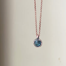 Load image into Gallery viewer, Rose Cut Blue Kyanite Necklace (Round) - Ready to Ship
