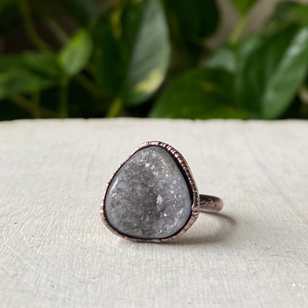 Druzy Portal of the Heart Ring #3 (Size 6) - Ready to Ship