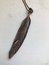 Load image into Gallery viewer, Electroformed Feather Necklace #2 - Ready to Ship (5/17 Update)
