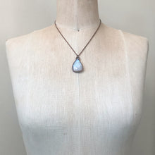 Load image into Gallery viewer, Rainbow Moonstone Teardrop Necklace - Ready to Ship
