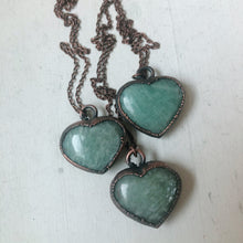 Load image into Gallery viewer, Amazonite Heart Necklace - Ready to Ship
