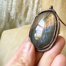 Load image into Gallery viewer, Oval Labradorite Necklace - Ready to Ship

