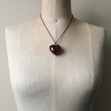 Load image into Gallery viewer, Carnelian Heart Necklace #3

