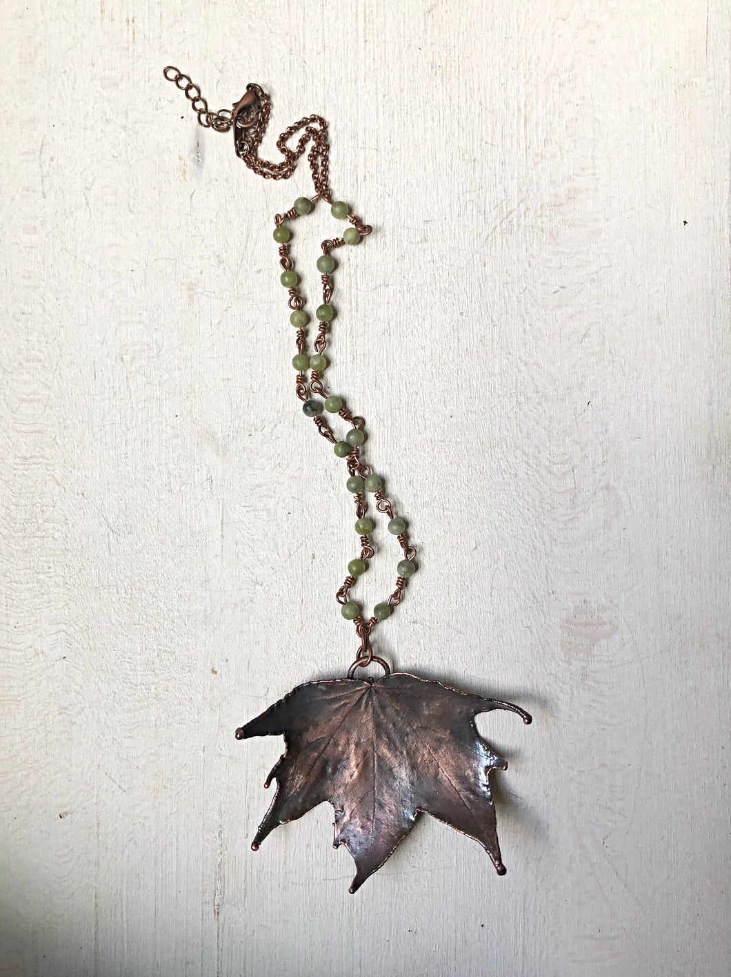 Electroformed Maple Leaf Necklace (Large) - Ready to Ship
