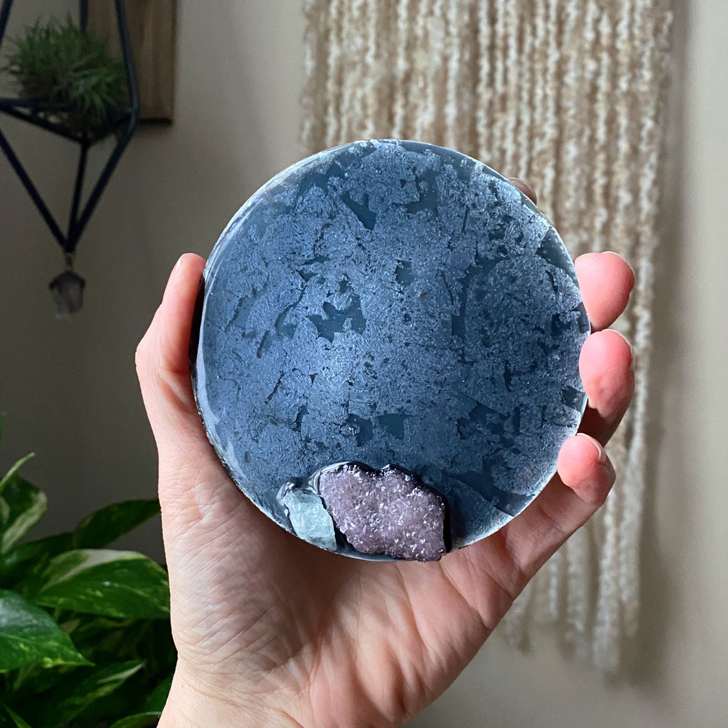 New Moon in Aquarius Scrying Mirror - Ready to Ship