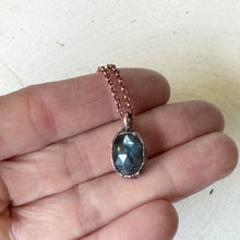 Load image into Gallery viewer, Rose Cut Blue Kyanite Necklace (Oval) - Ready to Ship
