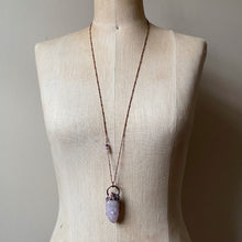Load image into Gallery viewer, Amethyst Spirit Quartz Necklace with Purple Agate Accent Chain #1 - Ready to Ship
