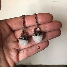 Load image into Gallery viewer, Clear Quartz Druzy Necklace
