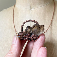 Load image into Gallery viewer, Smoky Quartz Cluster Necklace #1 - Ready to Ship

