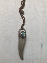 Load image into Gallery viewer, Labradorite &amp; Naturally Shed Deer Antler Tip Necklace #1
