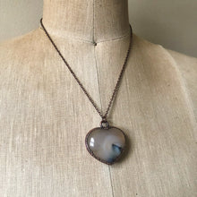 Load image into Gallery viewer, Botswana Agate Heart Necklace #3
