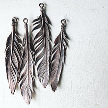 Load image into Gallery viewer, Electroformed Wild Feather Necklace - Made to Order
