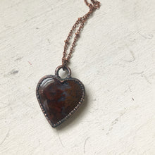 Load image into Gallery viewer, Moss Agate Heart Necklace #5 - Ready to Ship
