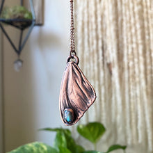 Load image into Gallery viewer, Electroformed Butterfly Wing &amp; Labradorite Necklace #2 - Ready to Ship
