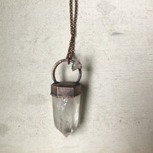 Load image into Gallery viewer, Clear Quartz Point and Angel Aura Necklace - Ready to Ship
